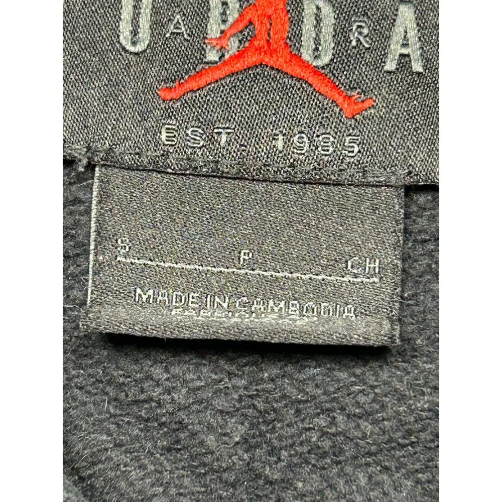 Jordan Jumpman Pullover Hoodie Cotton Polyester Black S Mens